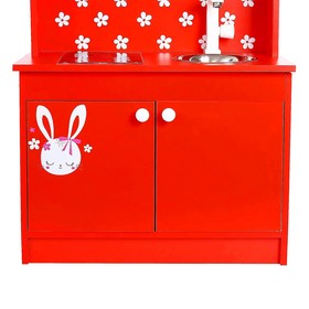 Игровая мебель «Кухонный гарнитур: Зайка», цвет красный от Сима-ленд