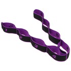 Резина для растяжки всех групп мышц 90 × 4 см, с захватами, цвет фиолетовый