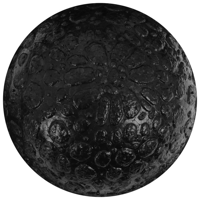 Мяч массажный d=11 см, 35 г, цвет чёрный