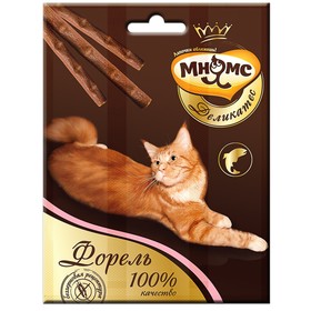 

Деликатес лакомые палочки Мнямс для кошек, с форелью, 9 см, 3 х 4 г