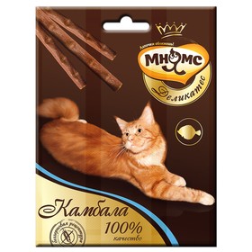 

Деликатес лакомые палочки Мнямс для кошек, с камбалой, 9 см, 3х4 г