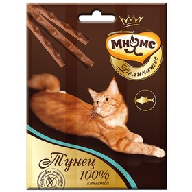 

Деликатес лакомые палочки Мнямс для кошек, с тунцом, 9 см, 3 х 4 г