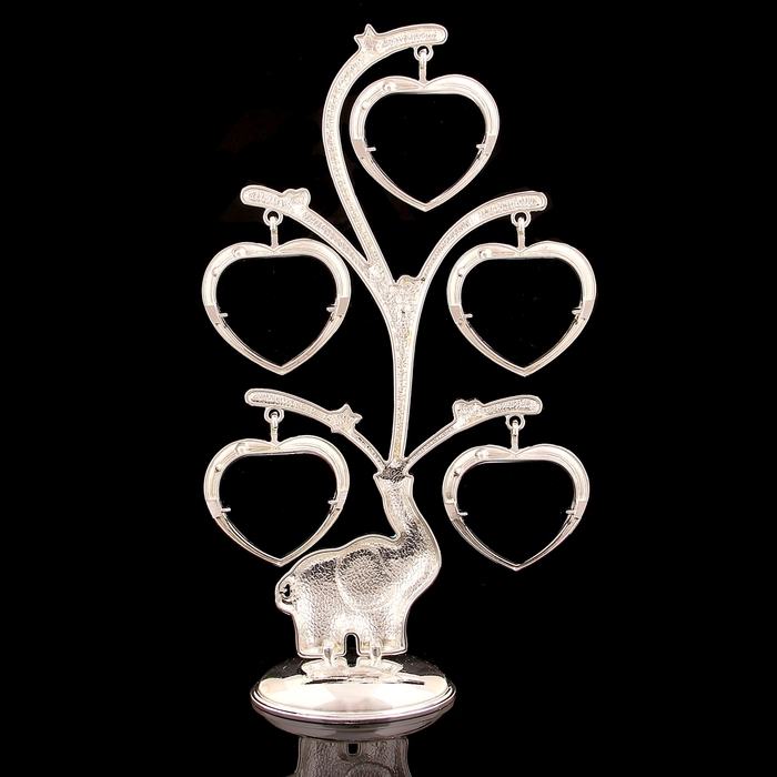 Фоторамка на 5 фото 4х4 см "Слонёнок" с эмалью