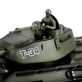 

Танк радиоуправляемый «Т34», с аккумулятором, с бункером, в пакете
