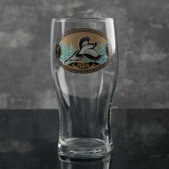 Бокал стеклянный для пива «Тюлип. На охоте», 570 мл, рисунок микс стакан стеклянный для пива тюлип морское приключение 570 мл микс
