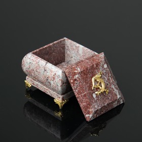 

Шкатулка "Ящерка", на ножках, 8,5х8,5х8 см, креноид