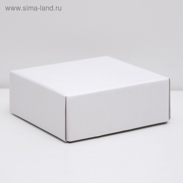Коробка сборная без печати крышка-дно белая без окна 14,5 х 14,5 х 6 см коробка сборная крышка дно без окна стратегический запас 14 5 х 14 5 х 6 см
