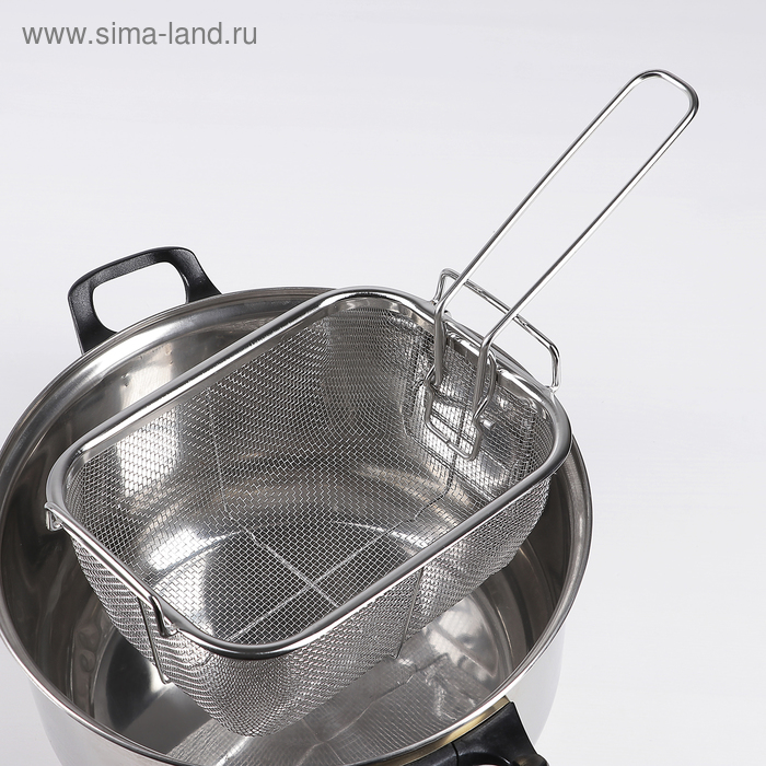 Дуршлаги Вставка в кастрюлю «Фри», 33×15×10 см