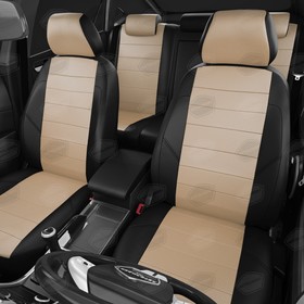 

Авточехлы для Volvo XC-60 с 2013-2017 джип Рестайлинг. Задняя спинка 3 секц, сиденье един, 2 надкрыльн, задний подлокот. (молн+чехол+подголов), 4 подг