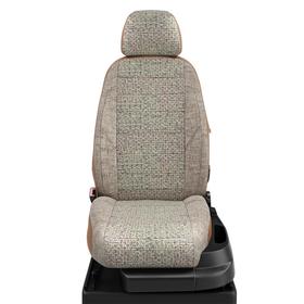 

Авточехлы для Mazda Bt-50 с 2006-н.в. джип-пикап спинка и сиденье единые. задний подлокотник-молния, 4-подголовника (задние литые). середина: лён шато