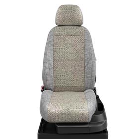 

Авточехлы для Volkswagen T-4 с 1998-2003г. фургон 3 места - фургон. Рядность: 1+2 (+2 подлокотника). середина: лён шато-блеск. боковины: серый лён. сп
