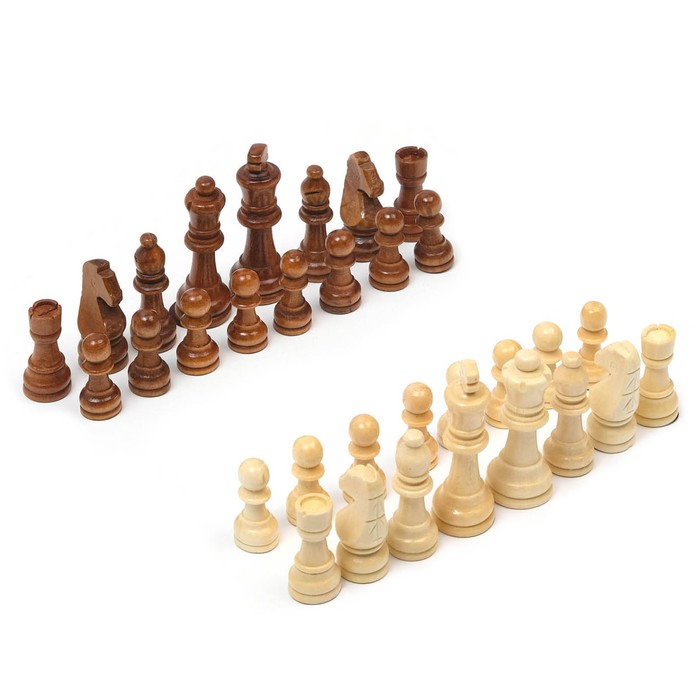 Шахматные фигуры, король h-9 см, пешка h-4 см шахматы пешка доска дерево 29х29 см фигуры пластик король h 7 2 см пешка h 4 см 3814986