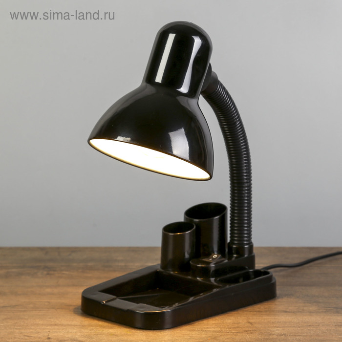 фото Лампа настольная "мудрец" е27 40w, 220в черный 18х11,5х33 см risalux