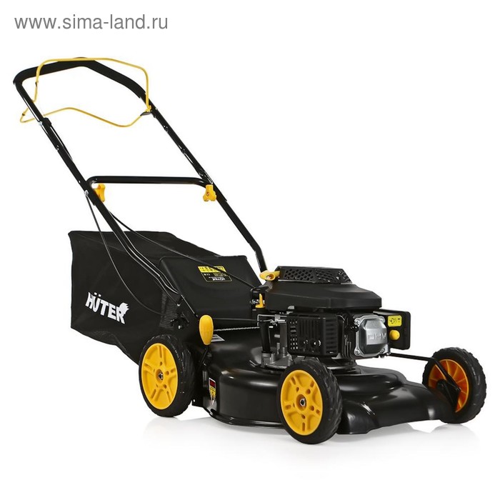 

Газонокосилка бензиновая Huter GLM-5.0ST, 5 л.с., ширина/высота 46 см/35-85 мм, 1.5 л