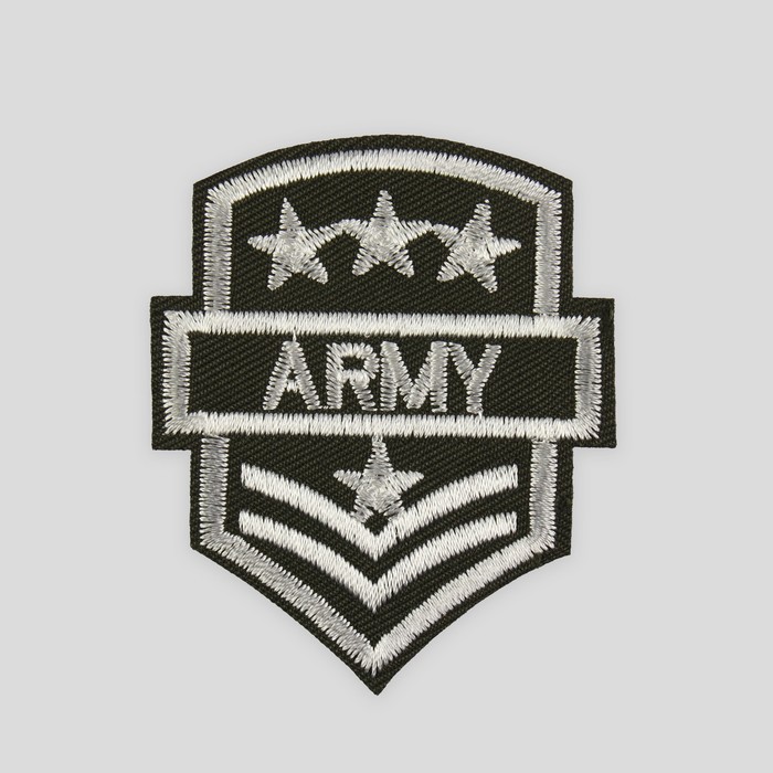

Термоаппликация «Army», 6,5 × 5,5 см, цвет милитари