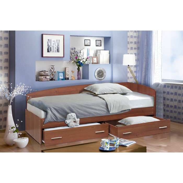 Кровать «Софа №2», 800 × 2000 мм, цвет итальянский орех