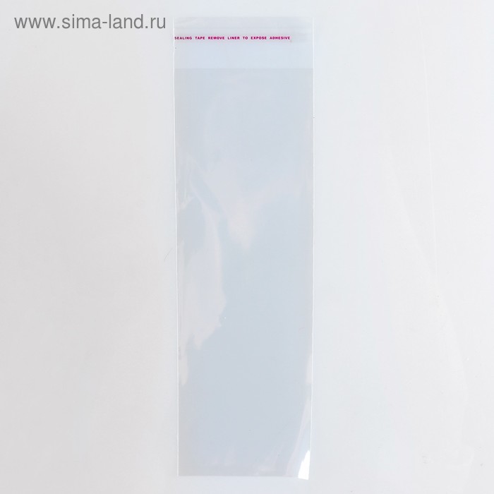 

Пакет БОПП с клеевым клапаном 8 х 24/4 см, 25мкм