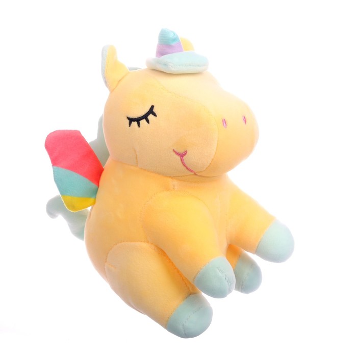 Мягкая игрушка «Единорог», радужные крылья, цвета МИКС мягкая игрушка единорог радужные крылья 35 см цвета микс 1 шт