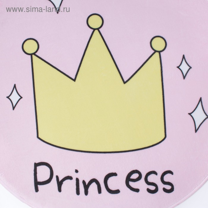 

Ковер детский Крошка Я "Princess", d = 70см, велюр, поролон 400г/м2
