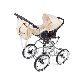 

Коляска 2 в 1 Reindeer Wiklina EcoLeather, люлька + автокресло, конверт, цвет EL-3