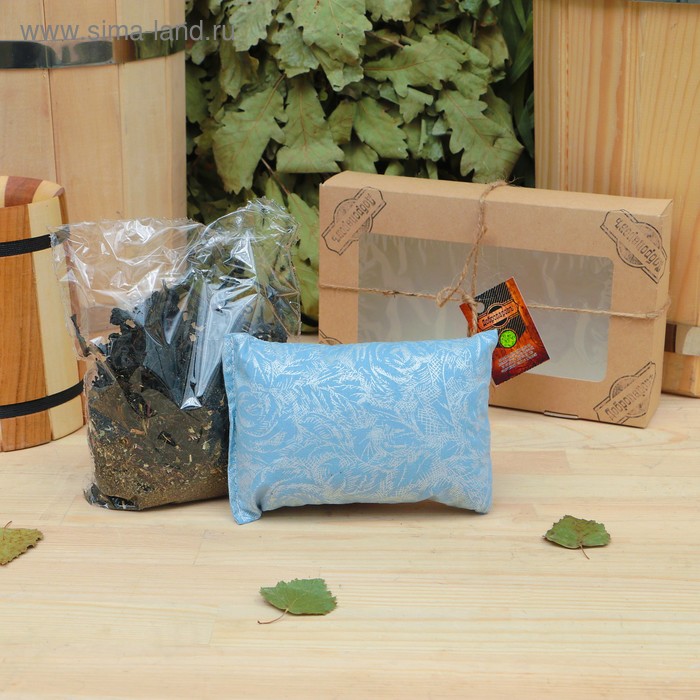 фото Подарочный набор «добропаровъ», 2 предмета: иван-чай с мелиссой, фитоподушка