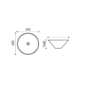 

Раковина для ванной MELANA MLN-T4006H-B5, 385х385х140 мм, накладная, цвет персиковый