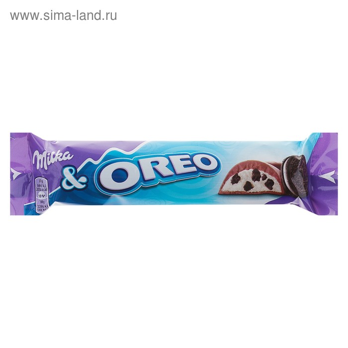 фото Шоколадный батончик milka oreo bar, 37 г