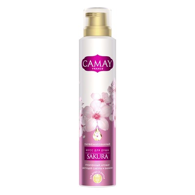 Парфюмированный мусс для душа Camay «Сакура», 200 мл - Фото 1