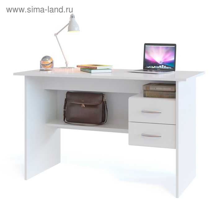 Компьютерный стол, 1200 × 600 × 740 мм, цвет белый