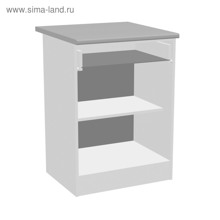 Стол с ящиками, 600 × 600 × 850 мм, цвет белый/венге