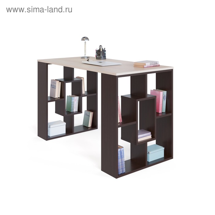 Письменный стол, 1200 × 600 × 740 мм, цвет венге/белёный дуб стол книжка 210 1600 × 800 × 740 мм цвет венге белёный дуб