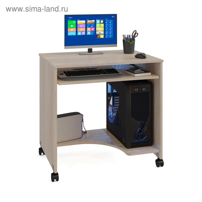 Компьютерный стол, 800 × 600 × 770 мм, цвет дуб сонома стол складной компьютерный 800 мм