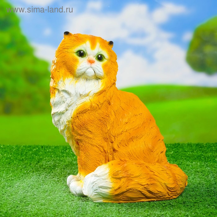 Садовая фигура Кот персидский сидит 30см садовая фигура кот персидский сидит 30см