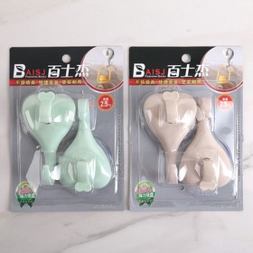 

Набор крючков на вакуумной присоске «Сердце», 2 шт, цвет МИКС