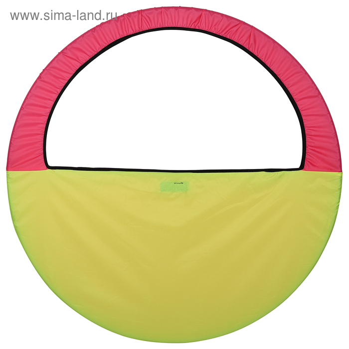 фото Чехол для обруча (сумка) 60-90 см, цвет жёлтый/розовый grace dance