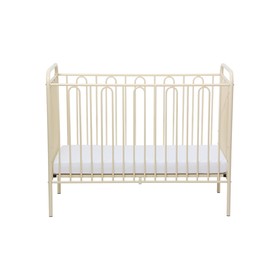 

Детская кроватка Polini kids Vintage 110 металлическая, цвет кремовый