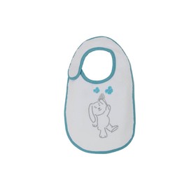 

Набор слюнявчиков Polini kids «Зайки», с вышивкой, цвет голубой