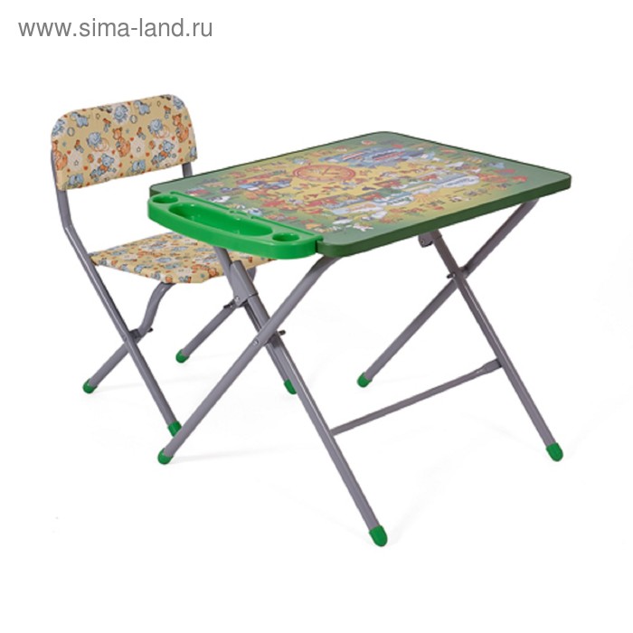Комплект детской мебели Фея Досуг 201 Алфавит зелёный