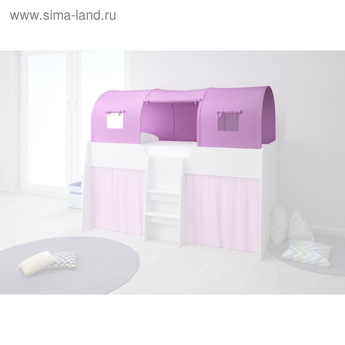 фото Тент игровой для кровати-чердака polini kids simple 4100, цвет розовый