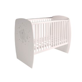 

Кроватка детская Polini kids French 700, Teddy, цвет белый