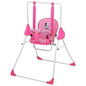 

Качели напольные Polini kids Disney baby «Минни Маус», с вышивкой, цвет розовый