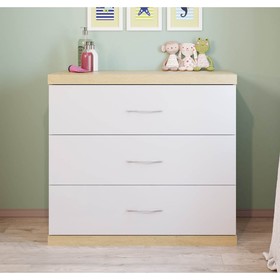 

Комод Polini kids classic, цвет дуб-белый глянец