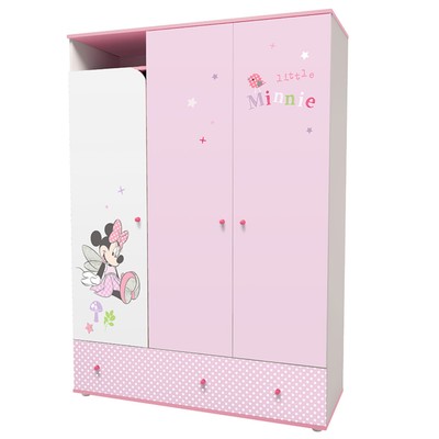 Шкаф трехсекционный polini kids mirum 2330 белый