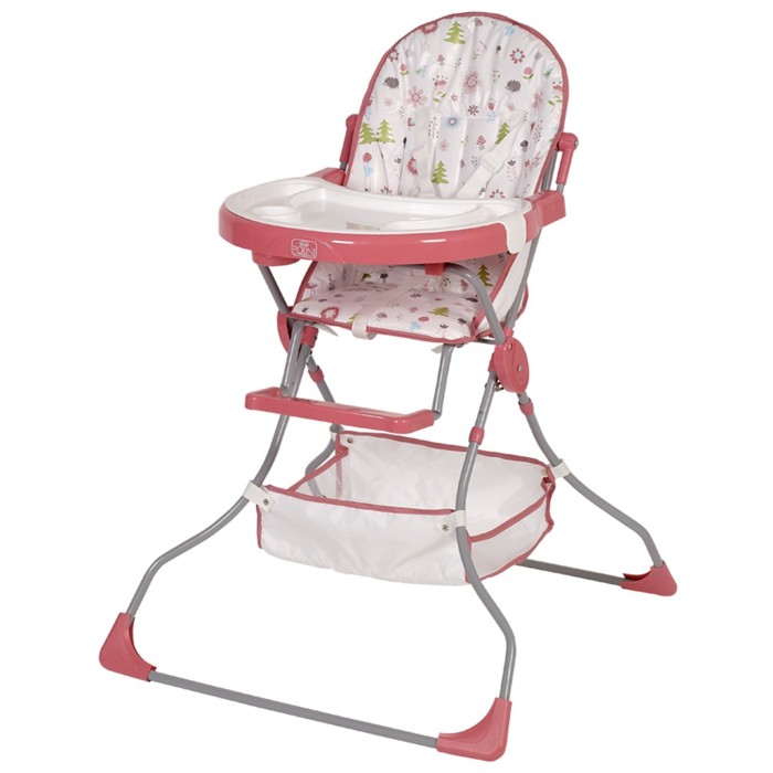 

Стульчик для кормления Polini kids 252 «Лесные друзья», цвет розовый