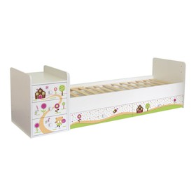 

Кроватка-трансформер Polini kids Simple 1100 «Пряничный домик», цвет белый