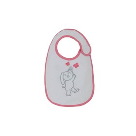 

Набор слюнявчиков Polini kids «Зайки», с вышивкой, цвет розовый