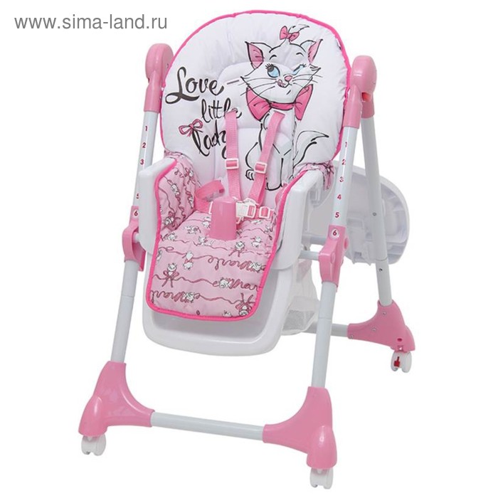 

Стульчик для кормления Polini kids Disney baby 470 «Кошка Мари», цвет розовый