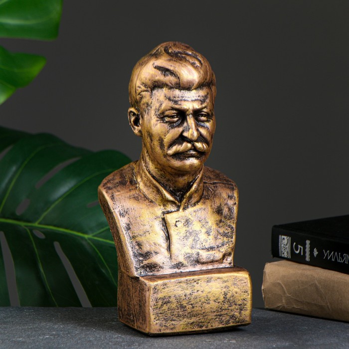 Бюст Сталина, бронза 12х24см