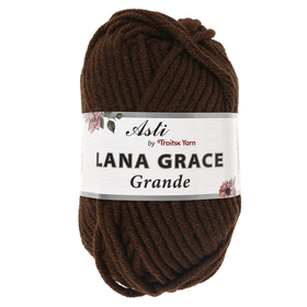 

Пряжа "Lana Grace Grande" 25% шерсть мериноса, 75% акрил 65м/100гр (3806 коричневый)