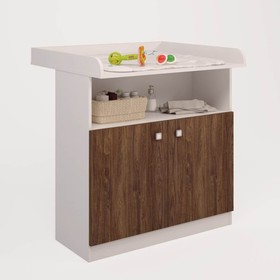 

Комод пеленальный Polini kids Simple 1290, цвет белый-орех